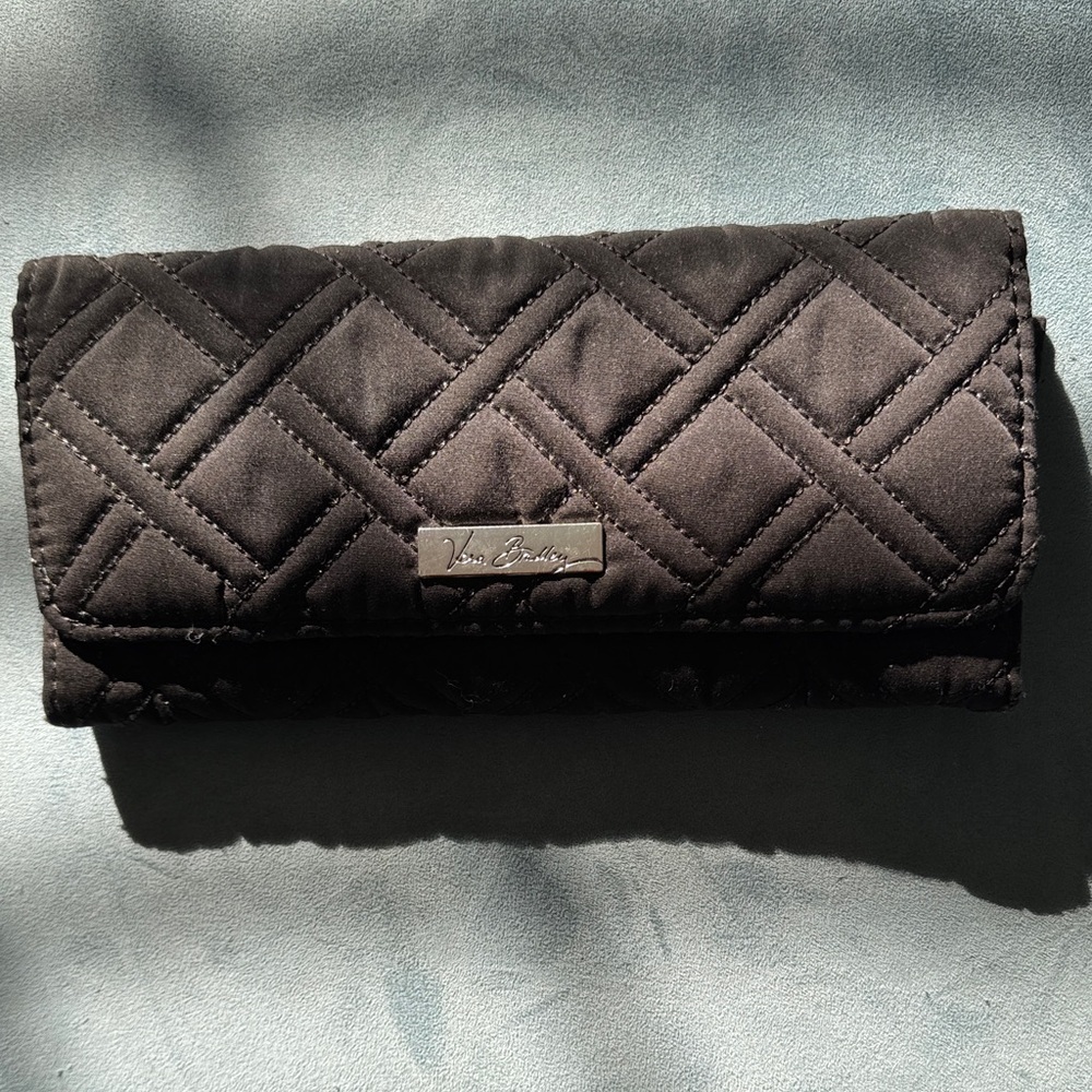 Vera Bradley Full Size Black Quilted Women's Wallet